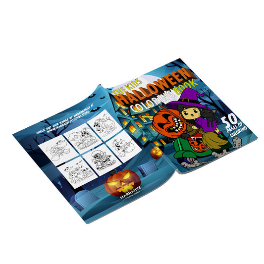 The Kids Halloween Coloring Book