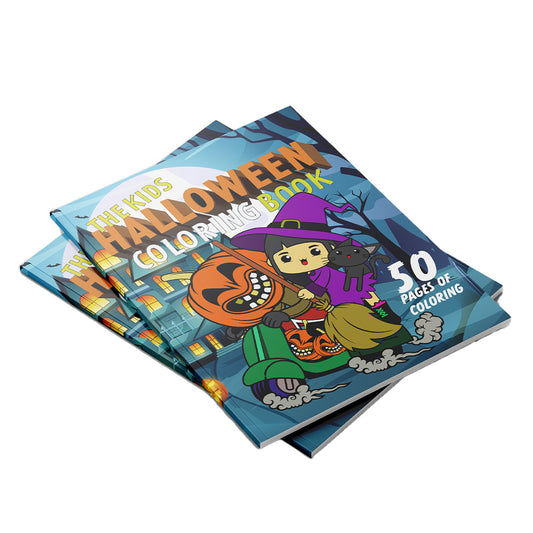 The Kids Halloween Coloring Book