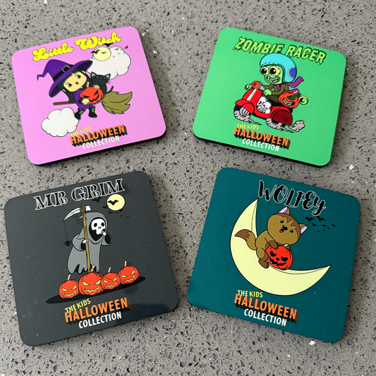 The Kids Halloween Collection Pack of 4 Coasters