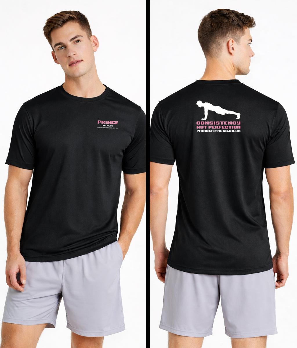 Prince Fitness 'Consistency Not Perfection' Men's Activewear T-shirt
