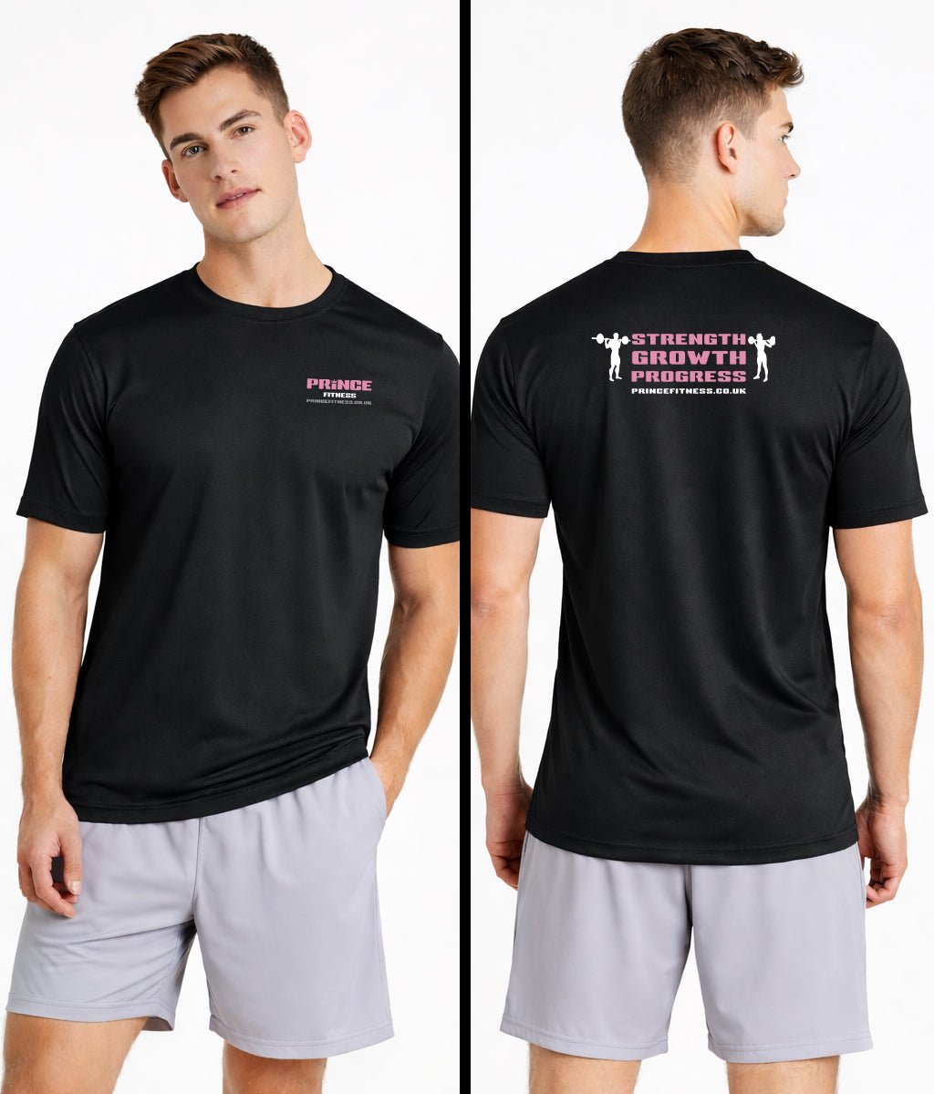 Prince Fitness 'Strength, Growth, Progress' Men's Activewear T-shirt