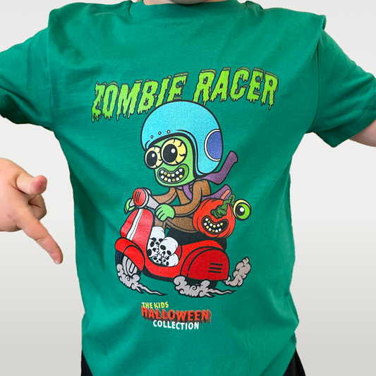 The Kids Halloween Collection: Zombie Racer Kids T-Shirt